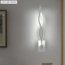 Modern black & white musical note wall lamp – bedroom acrylic shade