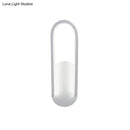 DecorBites™ Sleek Black/White Sloped Half-Oblong Sconce Minimalist Acrylic LED Wall Light in Warm/White - Perfect for Parlor