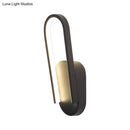 DecorBites™ Sleek Black/White Sloped Half-Oblong Sconce Minimalist Acrylic LED Wall Light in Warm/White - Perfect for Parlor