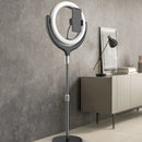 Modern black & white ring led mirror lamp bedroom phone stand