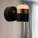 Black Glass Rotatable LED Wall Sconce