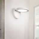 Modern black & white rotating wall light fixture bedroom glow