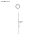 Modern black & white round usb mirror lamp bedroom ring light