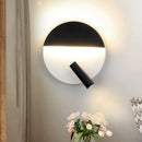 Modern black & white round wall lamp – bedroom led spotlight