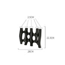 Modern black & white sculptural ceramic vase living room decor
