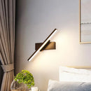 Modern black & white slim led wall sconce – bedroom linear light