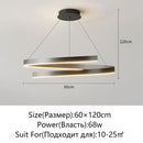 Modern black & white spiral chandelier living room pendant light