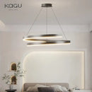 Modern black & white spiral chandelier living room pendant light