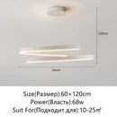 Modern black & white spiral chandelier living room pendant light