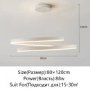 Modern black & white spiral chandelier living room pendant light