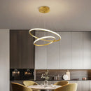 Modern black & white spiral led pendant chandelier for living room