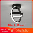 DecorBites™ Black Square LED Ceiling Lamp: Modern Lighting for Corridor, Aisle, Cloakroom, Balcony