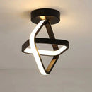 DecorBites™ Black Square LED Ceiling Lamp: Modern Lighting for Corridor, Aisle, Cloakroom, Balcony