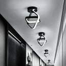 DecorBites™ Black Square LED Ceiling Lamp: Modern Lighting for Corridor, Aisle, Cloakroom, Balcony
