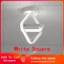 DecorBites™ Black Square LED Ceiling Lamp: Modern Lighting for Corridor, Aisle, Cloakroom, Balcony