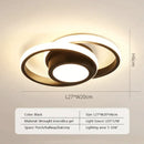 DecorBites™ Black Square LED Ceiling Lamp: Modern Lighting for Corridor, Aisle, Cloakroom, Balcony