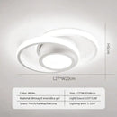DecorBites™ Black Square LED Ceiling Lamp: Modern Lighting for Corridor, Aisle, Cloakroom, Balcony