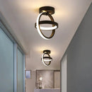 DecorBites™ Black Square LED Ceiling Lamp: Modern Lighting for Corridor, Aisle, Cloakroom, Balcony