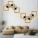 Modern black & white square led wall sconce bedroom lighting