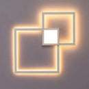 Modern black & white square led wall sconce bedroom lighting