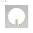 DecorBites™ Modern Square Wall Mounted Bedside Light in Black/White - Single Light Design