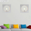 DecorBites™ Modern Square Wall Mounted Bedside Light in Black/White - Single Light Design