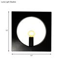 DecorBites™ Modern Square Wall Mounted Bedside Light in Black/White - Single Light Design