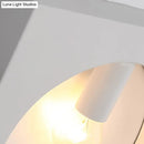 DecorBites™ Modern Square Wall Mounted Bedside Light in Black/White - Single Light Design