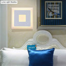 DecorBites™ Modern Black/White LED Sconce Lamp - 1 Light, Acrylic Wall Mount in Warm/White