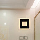 DecorBites™ Modern Black/White LED Sconce Lamp - 1 Light, Acrylic Wall Mount in Warm/White