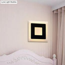 DecorBites™ Modern Black/White LED Sconce Lamp - 1 Light, Acrylic Wall Mount in Warm/White