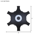 Modern black & white star led wall light bedroom warm white light