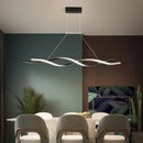 DecorBites™ Nordic Style Acrylic Twisted Island LED Pendant Light, Black Ceiling Fixture