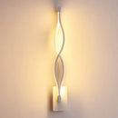Black Twisted Wall Sconce Black or White Body