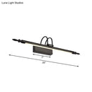 Modern black & white warm light led vanity lighting bathroom bar