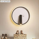 Modern black & white warm light wall sconce – bedroom led light