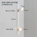 Modern black & white wooden wall lamp living room sconce