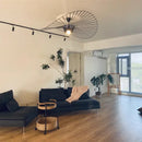 Modern black wing designer pendant ceiling chandelier living room