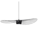Modern black wing designer pendant ceiling chandelier living room
