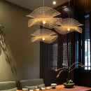Modern black woven metal pendant light kitchen butterfly design