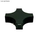 Modern black x shaped wall mount lamp rgb color led bedroom sconce