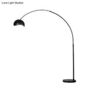 DecorBites™ Modern Metal Fishing Rod Floor Lamp with Dome Shade (Black/Yellow)