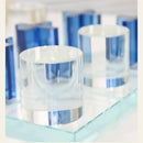 Modern blue acrylic decorbites crystal chessboard living room set