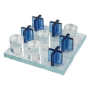 Modern blue acrylic decorbites crystal chessboard living room set