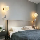 Modern blue astronaut moon wall lamp bedroom globe light