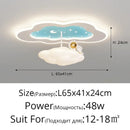 Modern blue decorbites cloud airplane chandelier bedroom light