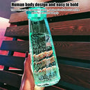 Modern blue diamond water bottle for kitchen and sport travel