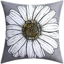 Modern blue floral cushion cover set living room decor