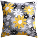 Modern blue floral cushion cover set living room decor