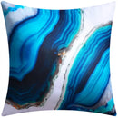 Modern blue floral cushion cover set living room decor